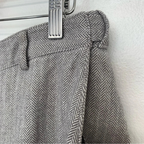 LL Bean Pants Woman 12 Trousers Classic Fit Straight Lined Pockets Career Cotton - Picture 3 of 15